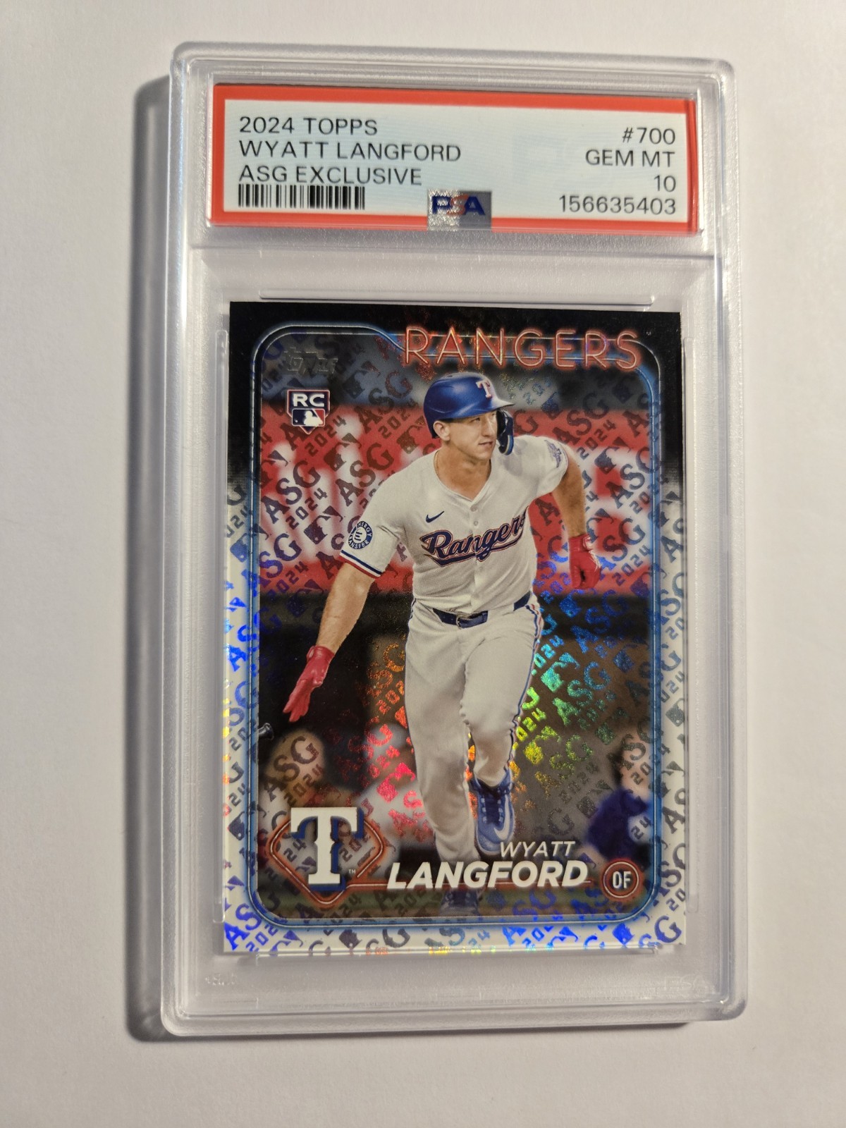 2024 Topps All Star Game Wyatt Langford Exclusive SP Rookie RC Rangers 🔥 PSA 10