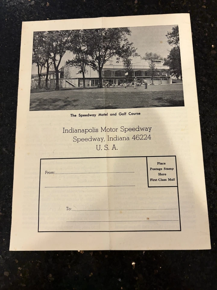 INDIANAPOLIS MOTOR SPEEDWAY Indy 500 PROGRAM BROCHURE 1977 Tony Hulman - Image 4 of 4