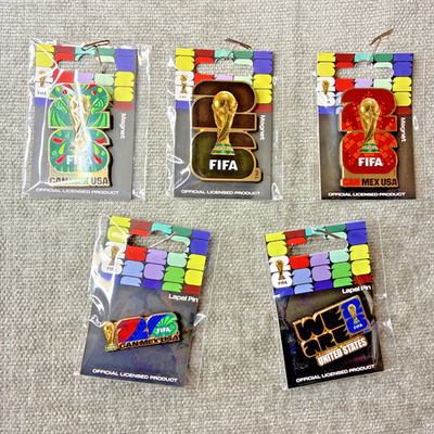 Official LicensedCollectible   FIFA 2026 WORLD CUP   Lot Of 5 Magnets And Pins