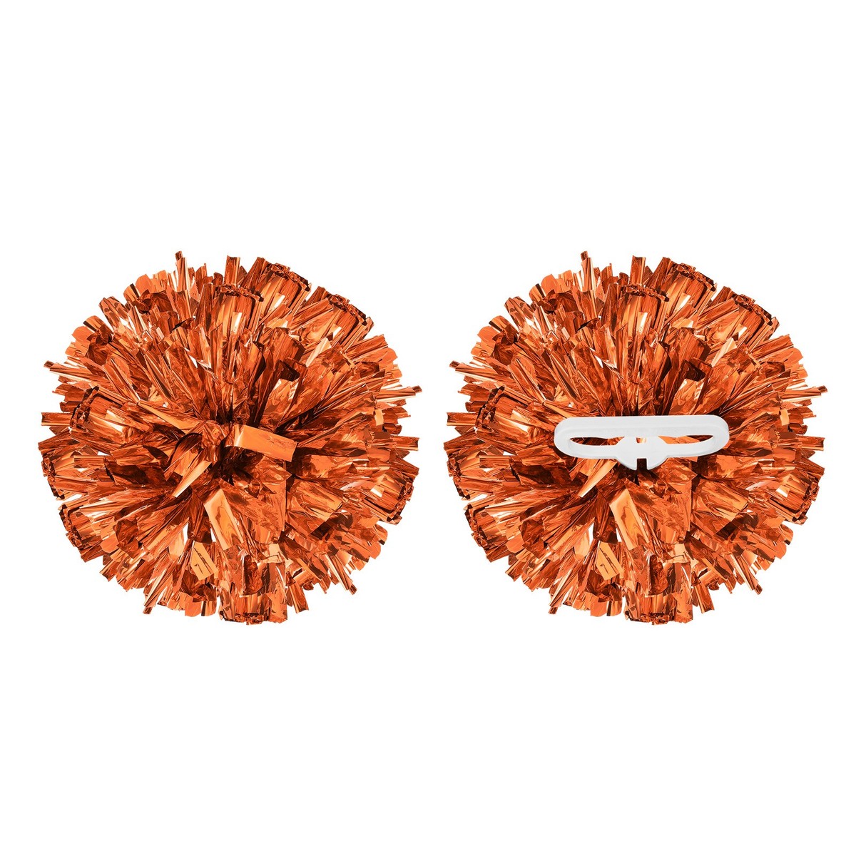 2Pcs 12 inch Metallic Cheerleading Pom Poms with Handle Rings 2Pcs 12 inch Metallic Cheerleading Pom Poms with Handle Rings