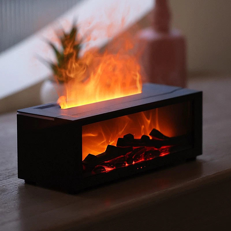 Fireplace Flame Air Diffuser Colors LED Aroma Aromatherapy Ultrasonic Humidifier - Image 4 of 4