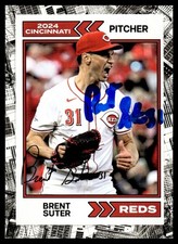 2024 Kahn's Baseball Brent Suter Cincinnati Reds #31 Signed Card