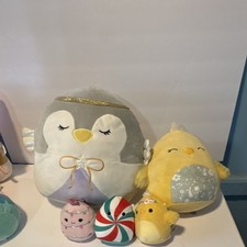 Squishmallows Stuffed Animals Mixed Lot Penguin Chick Candy Mini Small Medium