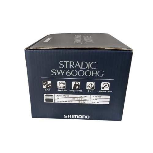 Shimano 24 Stradic SW 6000HG Spinning Reel Saltwater Japan NEW - Picture 4 of 5