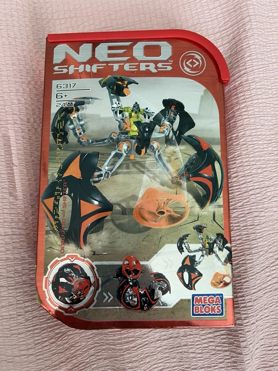 RARE Sealed in Box Mega Bloks Neo Shifters 6317 Quad-Pod Shifter