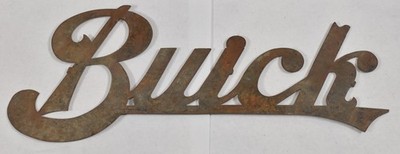 Vintage Buick Radiator Grille Script Large 15'' Brass Era  Car Auto Advertising