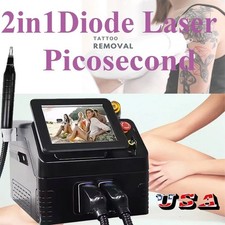 2 in 1 Portable Diode Laser 808nm Hair Removal Pico Tattoo Removal Spa Machine