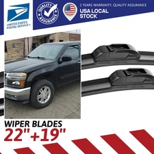 2Pcs Front Windshield Wiper Blades For Ford Focus GMC Canyon 2000-2011 22" 19"