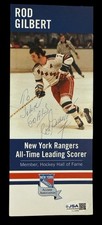 Rod Gilbert HOF Signed Photo New York Rangers JSA JD