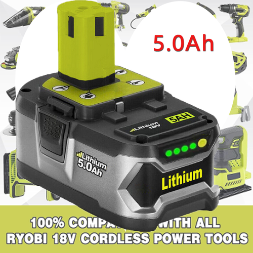 Batterie RYOBI One+ 18V 12.0Ah Haute Capacité - Compatible P109, P108, RB18L50 - Neuve Avec Garantie 5 Ans