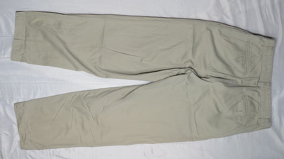 ARIZONA JEAN CO. AJC MEN PANTS 32x32 KHAKI RELAXED FLAT FRONT 100% COTTON VTG