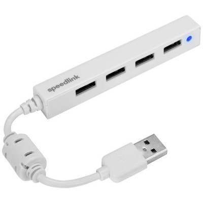 SpeedLink SL-140000-WE Snappy Slim 4-Port USB 2.0 Hub White