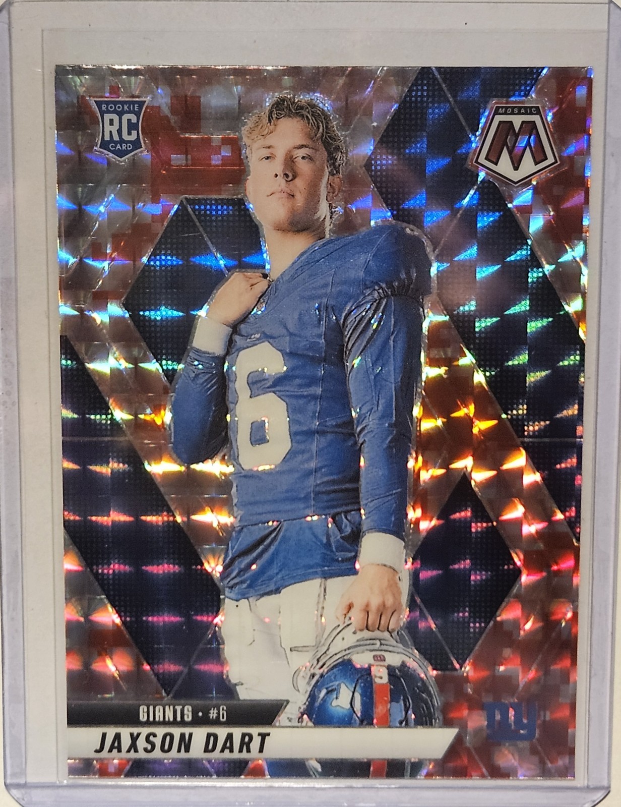 2025 Mosaic Jaxson Dart #288 RC Red Camo Prizm Variation New York Giants 🔥