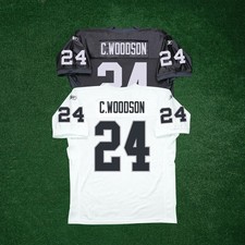 Charles Woodson Reebok NFL Oakland Raiders Authentic On-Field EQT Jersey