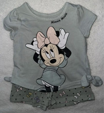Size 18 Months  Disney  Minnie Mouse 2 Piece Top  Shorts Sets  Dresses