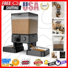 Automatic Cat Feeder for 2 Cats, 20 Cups/5L Automatic Cat Food Dispenser for ...