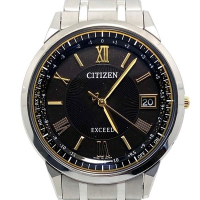 Citizen Exceed CB1144-60E Silver Solar Radio-Controlled Watch Japan Rare 0611169
