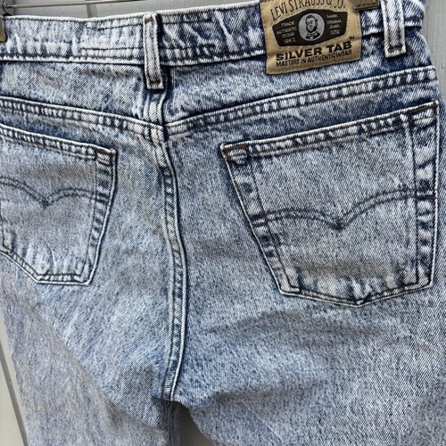 LEVI’S SILVER TAB 512—Y2K Vintage Acid Wash Denim Jeans—Herren 31 x 29—Mexiko—VG - Bild 9 von 12