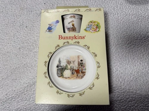 VINTAGE 1989 ROYAL DOULTON BUNNYKINS CHILDRENS SET CEREAL BOWL MUG & PLATE SET