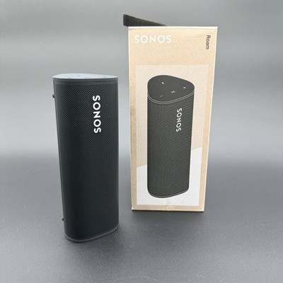 Sonos Roam Portable Smart Speaker Black Bluetooth WiFi Tested w/ Box Charger