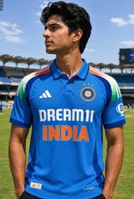 Adidas India Cricket Team Dream11 ODI Jersey Blue Climacool XS KC3746 NWT