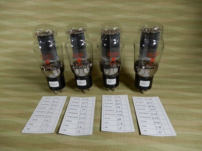 Sovtek 2A3 Vacuum Tube Quad 89% 100% 106% 115% Great Condition
