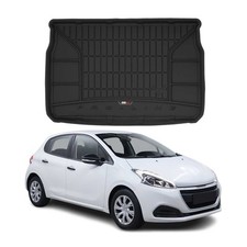 OMAC Gummi Kofferraumwanne für Peugeot 208 2012-2019 ohne Subwoofer Schwarz
