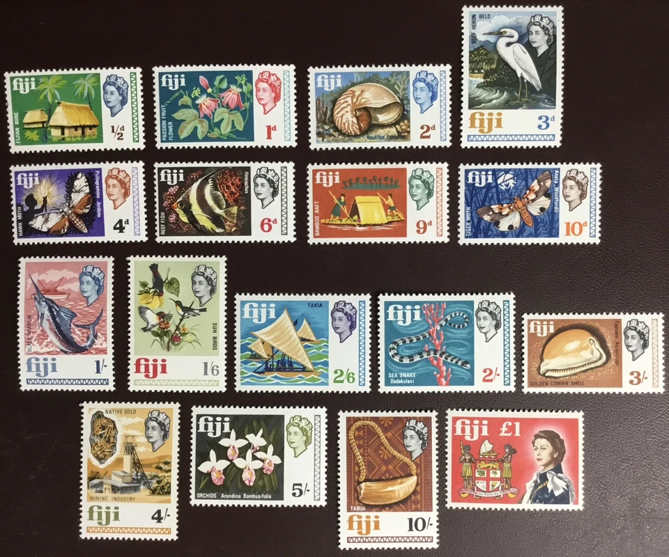 Fiji 1968 Juego Definitivos MH - Imagen 1 de 1