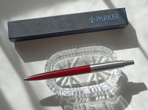 Vintage Parker Jotter Burgundy No Pocket Clip Model w/ Vntge Box Made in England