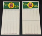 2 Vintage Coca Cola Contact Bridge Scoring Table "Easy to Serve/Good with Food"