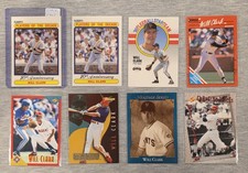Will Clark 1990's Baseball Lot 8 Cards: Error, Inserts, and Base Cards