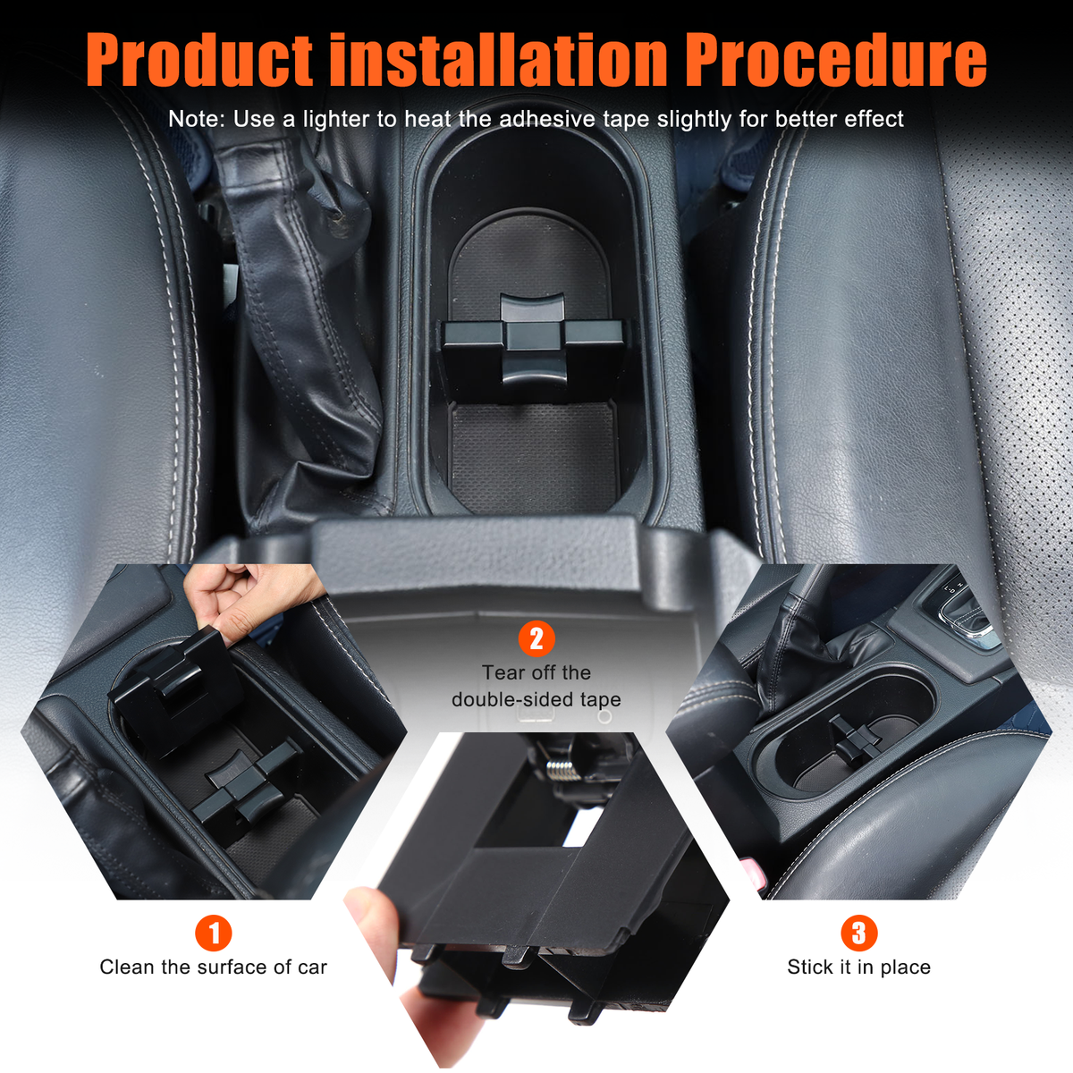 Fit For Subaru Forester 2014-2018 ABS Center Console Cup Holder