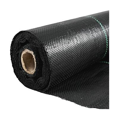 Happybuy 3FTx300FT Premium Weed Barrier Fabric Heavy Duty 3.2OZ, Woven Weed C...