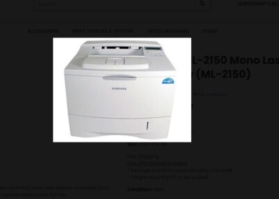 Samsung ML-2150 Mono Laser Printer (ML-2150) demo Printer Print 202 pages