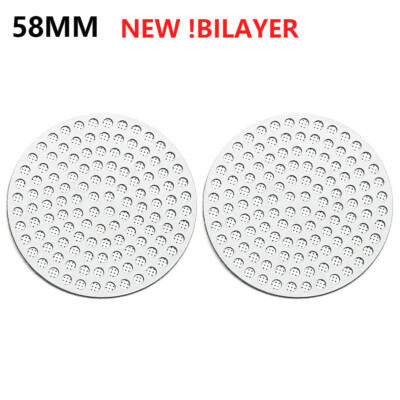 2X Reusable Handle Coffee Espresso Machine Filter Barista Accessories 51/53/58mm