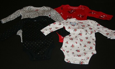 New Carter/'s Boys Girls 4 Pack Bodysuits Teddy Bear NWT NB 3m 6m 9m 12m Love