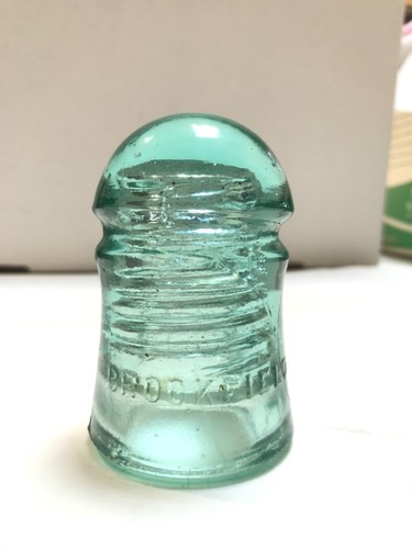 AISLANTE ELÉCTRICO VIDRIO VERDE AQUA BROOKFIELD NUEVA YORK DE COLECCIÓN | eBay