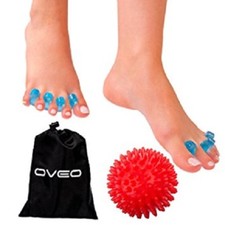 OVEO Toe Separators - GEL - Hammer Toe & Toe Straightener & Massage ball 