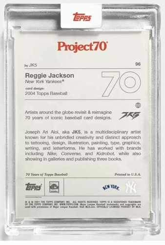 2021 Topps Project 70~2004 Reggie Jackson #96~ di JK5 PR:1.926 - Foto 2 di 2