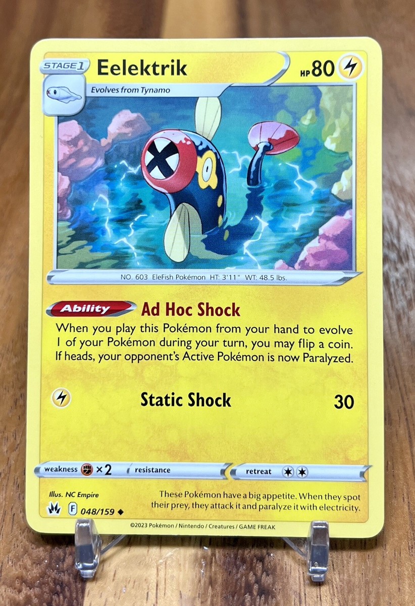 Eelektrik 048/159 Non Holo Crown Zenith Pokemon Card NM | eBay