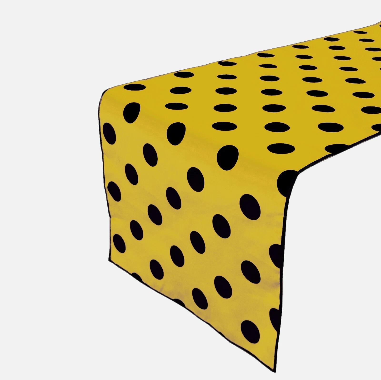 Poly Cotton Polka Dots Table Runner for Kitchen Dining Room Home Decor