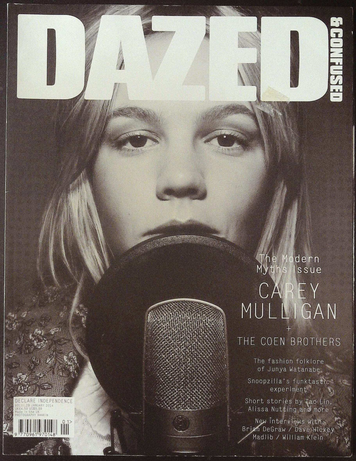 DAZED & CONFUSED 01/2014 CAREY MULLIGAN Coen Brothers DEVON WINDSOR Madlib @ VGC