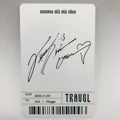 Mamamoo ママム AYA 全員直筆サイン入り フォト 10枚限定 Mamamoo