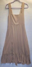 Show Me Your Mumu Claire Midi Dress Champagne Luxe Satin Large Bridesmaid 2773