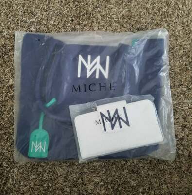 Miche M-Power Tote Bag with matching wallet - Navy/Teal - NEW!
