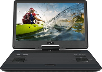 Supersonic SC-2514 14'' Portable DVD Player with Built-in Hybrid TV Tuners, AC/DC