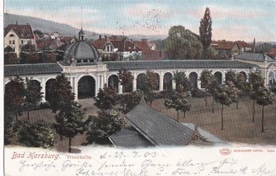 1900 AK Deutsches-Reich Bad Harzburg Trinkhalle Louis Glaser Stadtbild top !!! - Bild 1 von 2