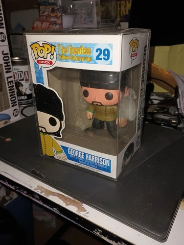 Funko Pop George Harrison #29 The Beatles Yellow Submarine W/ Protector. RARE