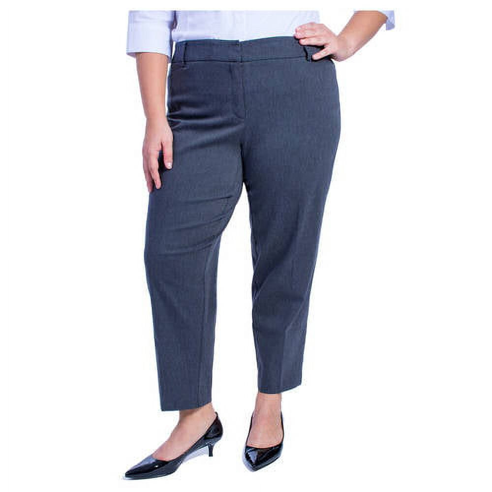 Women's Plus-Size Millennium Suiting Pant Gray Heather Size 22W | eBay
