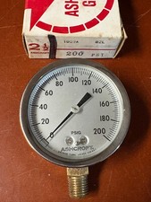 Ashcroft Pressure Gauge 1009A 02L 0-200 PSI 2 1/2 Face